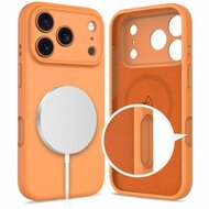 TechProtection Silicone MagSafe iPhone 17 Pro Max hoesje oranje