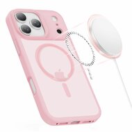 TechProtection Hybrid MagSafe iPhone 17 Pro hoesje roze