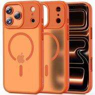TechProtection Hybrid MagSafe iPhone 17 Pro Max hoesje mat oranje