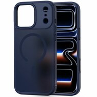TechProtection Hybrid MagSafe iPhone 17 Pro Max hoesje mat blauw