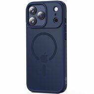 TechProtection Hybrid MagSafe iPhone 17 Pro Max hoesje mat blauw