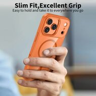 TechProtection Hybrid MagSafe iPhone 17 Pro hoesje oranje