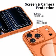 TechProtection Hybrid MagSafe iPhone 17 Pro Max hoesje oranje