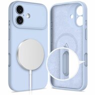 TechProtection Silicone MagSafe iPhone 17 hoesje blauw