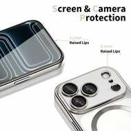 TechProtection MagFlex iPhone 17 Pro hoesje zilver