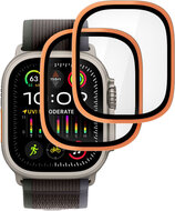 TechProtection Glass Apple Watch Ultra glazen screenprotector 2 pack oranje