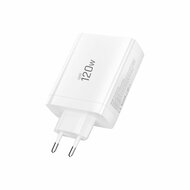 TechProtection GaN 4 poort 120 watt USB-C oplader wit