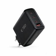 TechProtection GaN 4 poort 140 watt USB-C oplader zwart