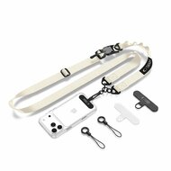 TechProtection Crossbody draagkoord voor elke telefoon beige
