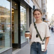 TechProtection Crossbody draagkoord voor elke telefoon groen