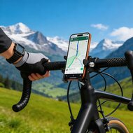 TechProtection V5 &ndash; robuster Universal-Fahrradhalter aus Aluminium zur Befestigung am Lenker oder Vorbau