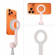 TechProtection View MagSafe Bluetooth-Selfie-Stick mit Stativ, rosa