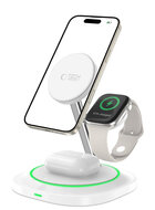 TechProtection Donald MagSafe 3 in 1 oplader wit