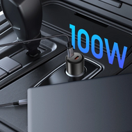 TechProtection CC07 2 poort USB-C autolader 100 watt