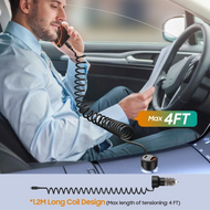 TechProtection CC10 2 poort USB-C en USB-A autolader met kabel