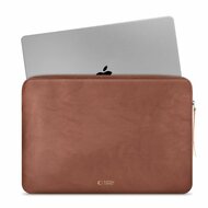 TechProtection Fleece MacBook 13 / 14 inch sleeve bruin