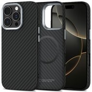 TechProtection Carbon iPhone 16 Pro hoesje zwart