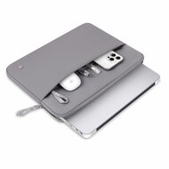 TechProtection Zipper MacBook 15 / 16 sleeve grijs