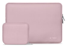 TechProtection Nylon Plus MacBook 13 / 14 inch sleeve roze