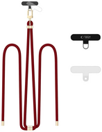 TechProtection Crossbody universeel draagkoord voor elke telefoon mulberry / goud