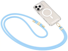 TechProtection Crossbody universeel draagkoord voor elke telefoon baby blue / goud