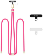 TechProtection Crossbody universeel draagkoord voor elke telefoon hot pink / goud