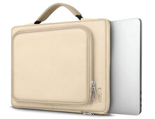 TechProtection Baja MacBook 13 / 14 inch laptop sleeve tas beige