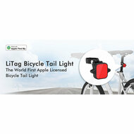 MiLi LiTag bluetooth tracker fiets achterlicht reflector Find My Netwerk