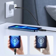 JoyRoom Flex Lightning naar USB-A kabel 1,2 meter Zwart