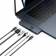 HyperDrive USB-C Duo Pro 7-in-2 hub blauw 