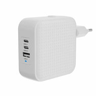HyperDrive 3-Port Travel Charger 70 watt oplader wit