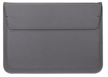 hoesie MacBook Pro 16 inch sleeve met stand Grijs