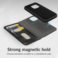 Mobilize 2 in 1 Wallet MagSafe iPhone 17 Pro Max hoesje zwart
