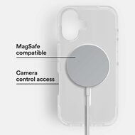 BodyGuardz Ace Pro MagSafe iPhone 16 hoesje met koord transparant