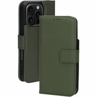 Mobiparts leren 2 in 1 Wallet iPhone 16 Pro Max hoesje groen