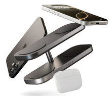 Zens Qi2 MagSafe Quattro 4 in 1 Charger Pro oplader zwart