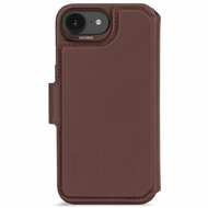Decoded leren 2 in 1 wallet iPhone 17e / 16e hoesje bruin