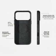Alcanside Alcantara iPhone 17 Pro hoesje space grijs
