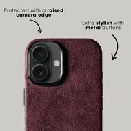 Alcanside Alcantara iPhone 17 hoesje rood