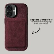 Alcanside Alcantara iPhone 17 hoesje rood
