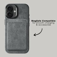 Alcanside Alcantara iPhone 17 hoesje nardo grijs