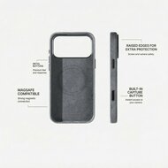 Alcanside Alcantara iPhone 17 Pro hoesje nardo grijs