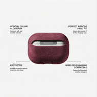 Alcanside Alcantara&nbsp;AirPods Pro 3 hoesje rood