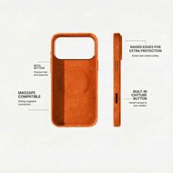 Alcanside Alcantara iPhone 17 Pro hoesje oranje