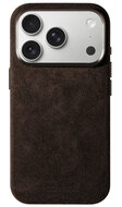 Alcanside Alcantara iPhone 17 Pro hoesje chocolate bruin