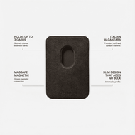 Alcanside Alcantara MagSafe Wallet kaarthouder chocolate bruin