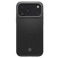 Spigen Enzo Aramid T iPhone 17 Pro Max hoesje zwart zilver