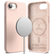 Ringke Siliconen MagSafe iPhone 17e / 16e hoesje roze