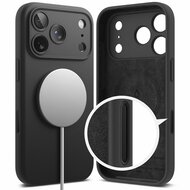Ringke Siliconen MagSafe iPhone 17 Pro Max hoesje zwart