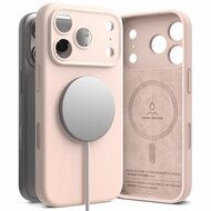 Ringke Siliconen MagSafe iPhone 17 Pro Max hoesje roze